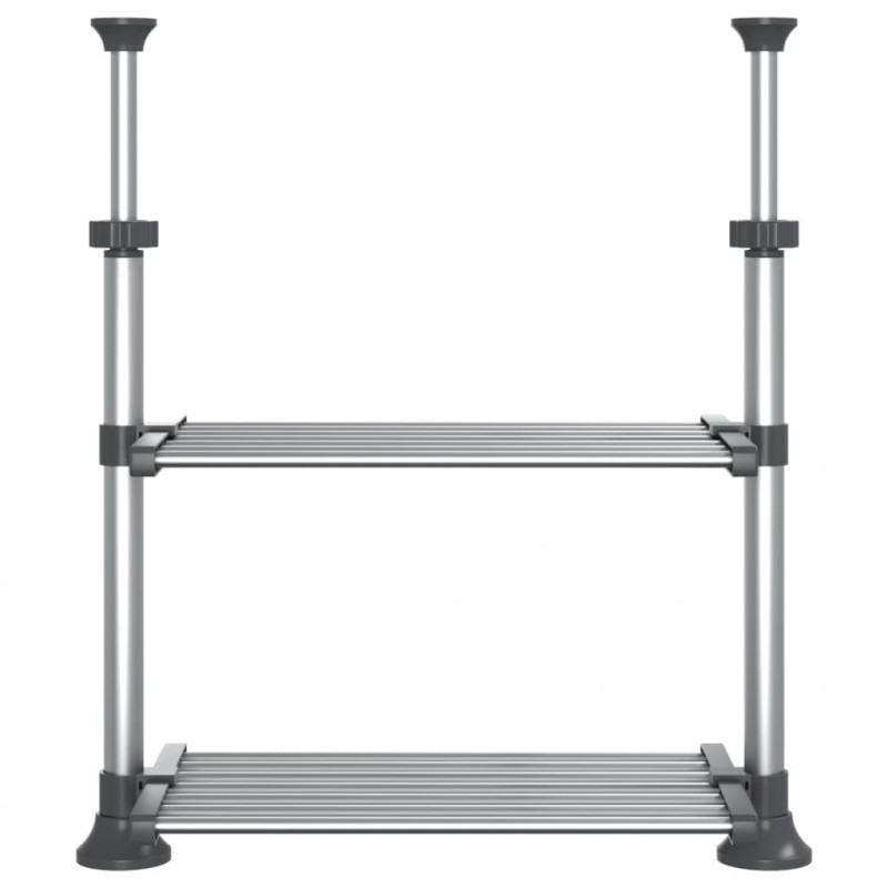 Regał do kuchni, 50x25x(50-70)cm, aluminium