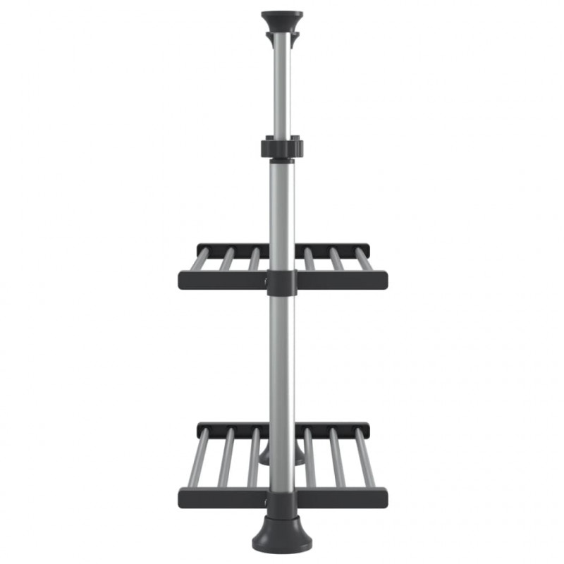 Regał do kuchni, 50x25x(50-70)cm, aluminium