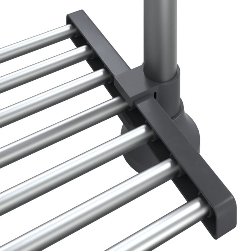Regał do kuchni, 50x25x(50-70)cm, aluminium