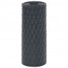 Parawany balkonowe, 5 szt., antracytowe, 255x19 cm, rattan PE