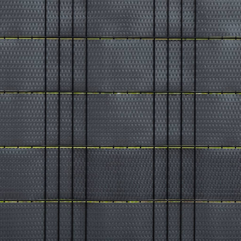 Parawany balkonowe, 5 szt., antracytowe, 255x19 cm, rattan PE