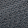 Parawany balkonowe, 5 szt., antracytowe, 255x19 cm, rattan PE