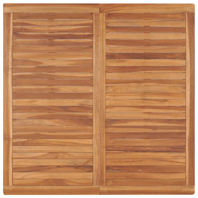 9-częściowy zestaw obiadowy do ogrodu, 120x120 cm, lite drewno tekowe