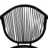 3-częściowy zestaw mebli ogrodowych, rattan PVC, czarny