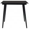 5-cz. zestaw mebli ogrodowych, rattan PVC, czarny