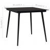 5-cz. zestaw mebli ogrodowych, rattan PVC, czarny