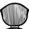 5-cz. zestaw mebli ogrodowych, rattan PVC, czarny