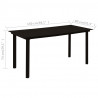 5-cz. zestaw mebli ogrodowych, rattan PVC, czarny