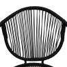 7-cz. zestaw mebli ogrodowych, rattan PVC, czarny