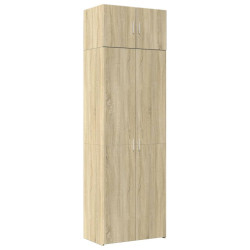 Szafka, dąb sonoma, 70x42,5x225 cm, materiał drewnopochodny