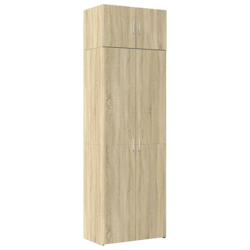 Szafka, dąb sonoma, 70x42,5x225 cm, materiał drewnopochodny