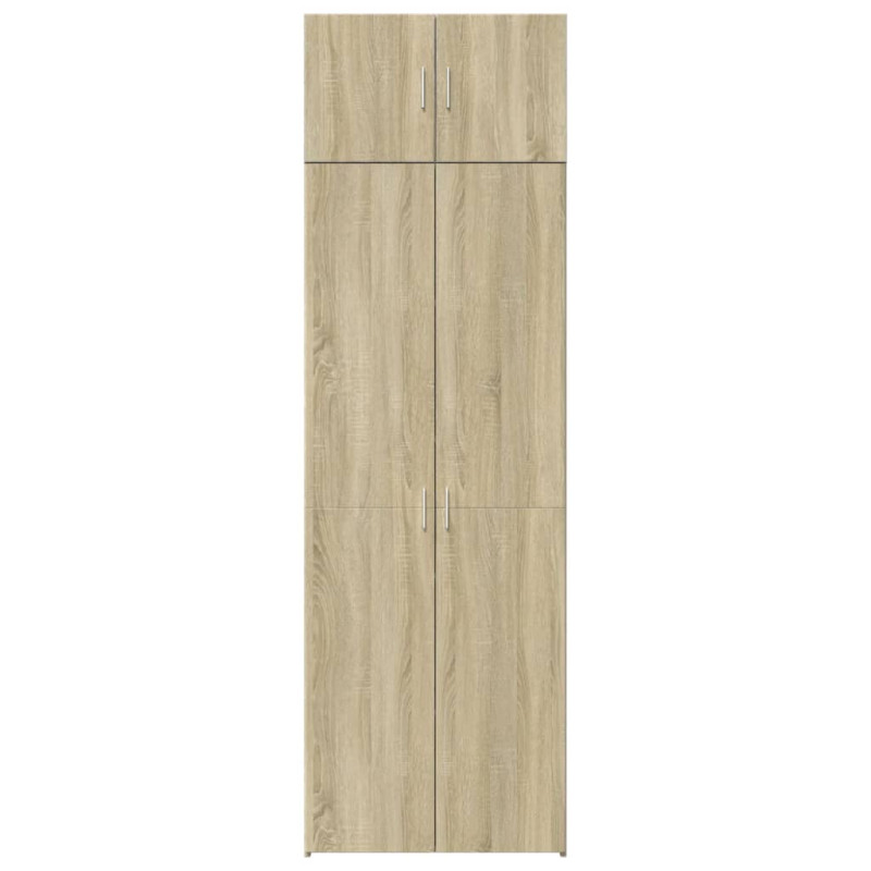 Szafka, dąb sonoma, 70x42,5x225 cm, materiał drewnopochodny