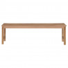 Ławka ogrodowa z poduszką taupe, 150 cm, lite drewno tekowe