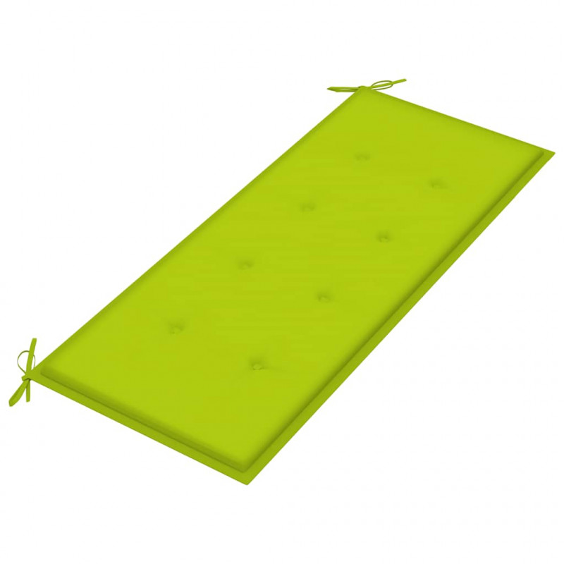 Ławka ogrodowa z poduszką, 120 cm, drewno akacjowe