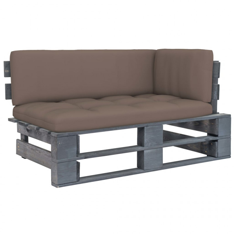 Ogrodowa sofa narożna z palet, impregnowane drewno sosnowe