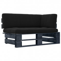 Ogrodowa sofa narożna z palet, impregnowane drewno sosnowe