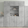 Szafka, szarość betonu, 80x42,5x225 cm, materiał drewnopochodny