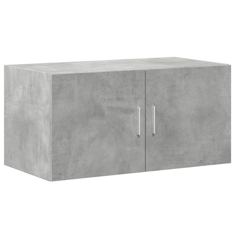 Szafka, szarość betonu, 80x42,5x225 cm, materiał drewnopochodny