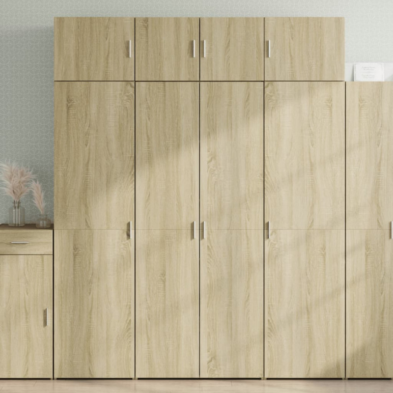 Szafka, dąb sonoma, 80x42,5x225 cm, materiał drewnopochodny