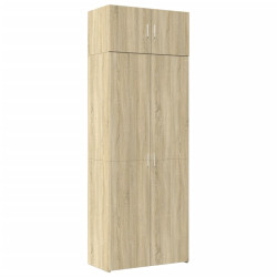 Szafka, dąb sonoma, 80x42,5x225 cm, materiał drewnopochodny