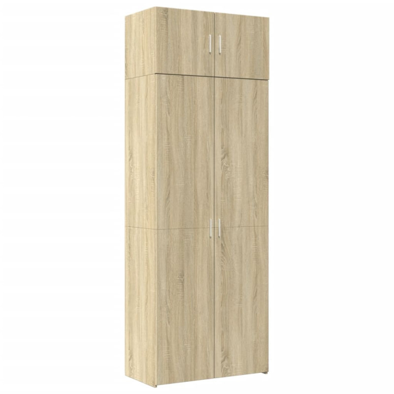 Szafka, dąb sonoma, 80x42,5x225 cm, materiał drewnopochodny