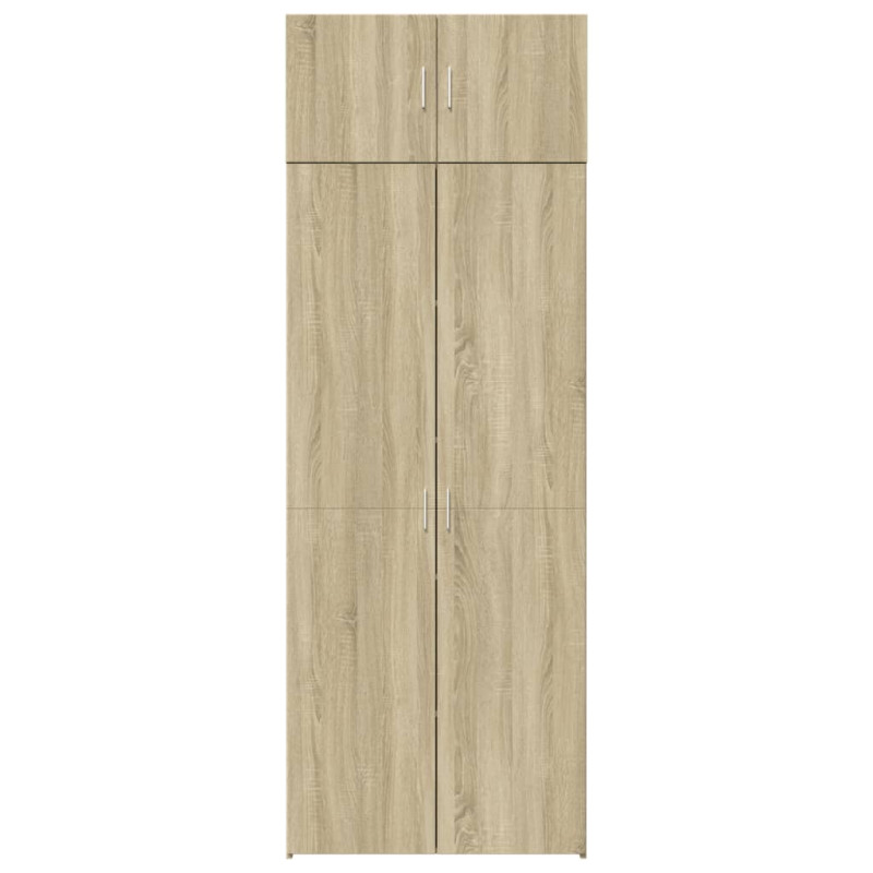 Szafka, dąb sonoma, 80x42,5x225 cm, materiał drewnopochodny