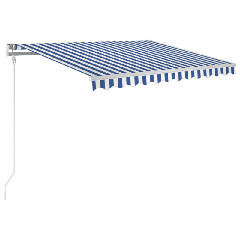 Automatycznie zwijana markiza, LED i czujnik wiatru, 350x250 cm