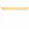 Automatycznie zwijana markiza, 500x350 cm, żółto-biała