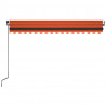 Ręcznie zwijana markiza, 400 x 300 cm, pomarańczowo-brązowa