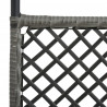 Panel ogrodzeniowy z polirattanu, 2,4x2 m, antracytowy