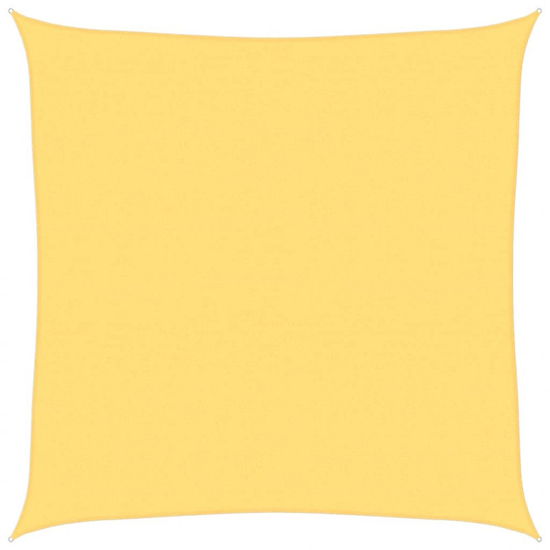 Żagiel przeciwsłoneczny, 160 g/m², beżowy, 7x7 m, HDPE