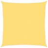 Żagiel przeciwsłoneczny, 160 g/m², beżowy, 7x7 m, HDPE