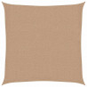 Żagiel przeciwsłoneczny, 160 g/m², taupe, 2x2 m, HDPE