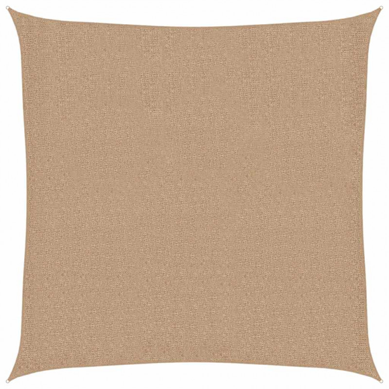 Żagiel przeciwsłoneczny, 160 g/m², taupe, 3,6x3,6 m, HDPE