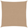 Żagiel przeciwsłoneczny, 160 g/m², taupe, 3,6x3,6 m, HDPE