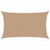 Żagiel przeciwsłoneczny, 160 g/m², kolor taupe, 5x8 m, HDPE