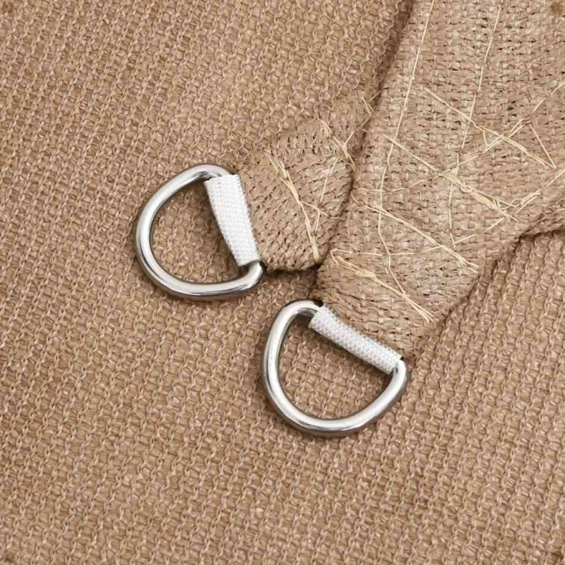 Żagiel przeciwsłoneczny, 160 g/m², kolor taupe, 5x8 m, HDPE