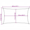 Żagiel przeciwsłoneczny, 160 g/m², kolor taupe, 5x8 m, HDPE