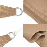 Żagiel przeciwsłoneczny, 160 g/m², taupe, 3x3x4,2 m, HDPE