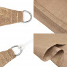 Żagiel przeciwsłoneczny, 160 g/m², taupe, 5x5x5 m, HDPE