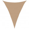 Żagiel przeciwsłoneczny, 160 g/m², taupe, 5x7x7 m, HDPE