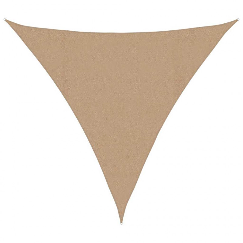 Żagiel przeciwsłoneczny, 160 g/m², taupe, 6x6x6 m, HDPE
