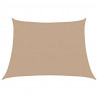 Żagiel przeciwsłoneczny, 160 g/m², kolor taupe, 4/5x3 m, HDPE