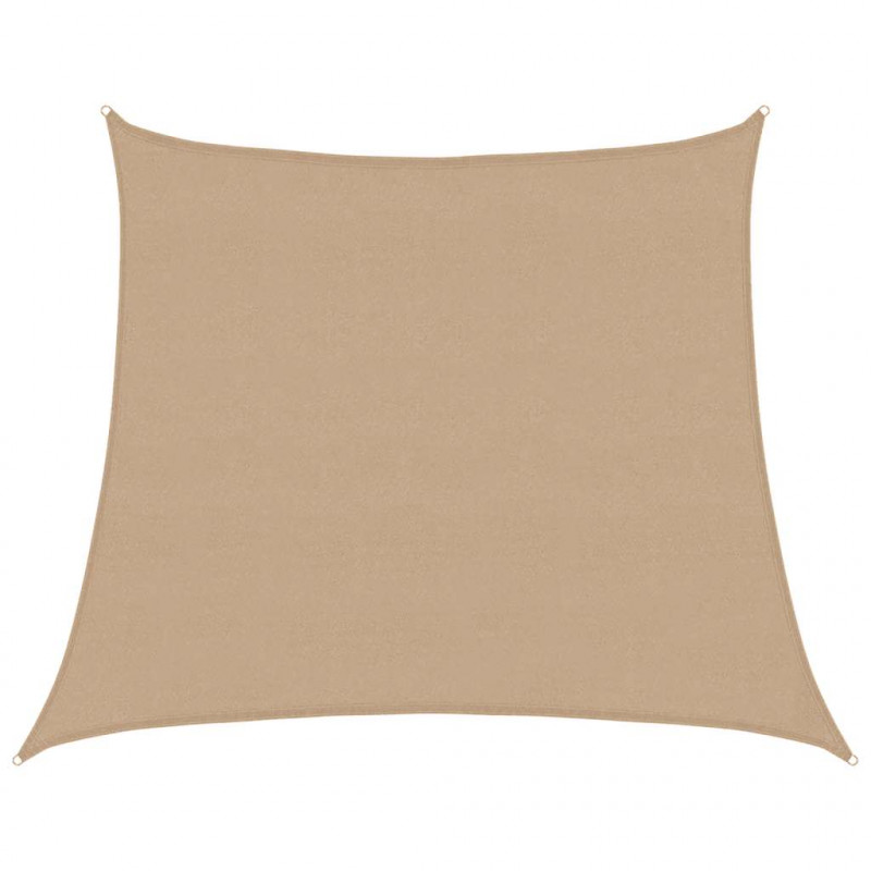 Żagiel przeciwsłoneczny, 160 g/m², kolor taupe, 4/5x4 m, HDPE