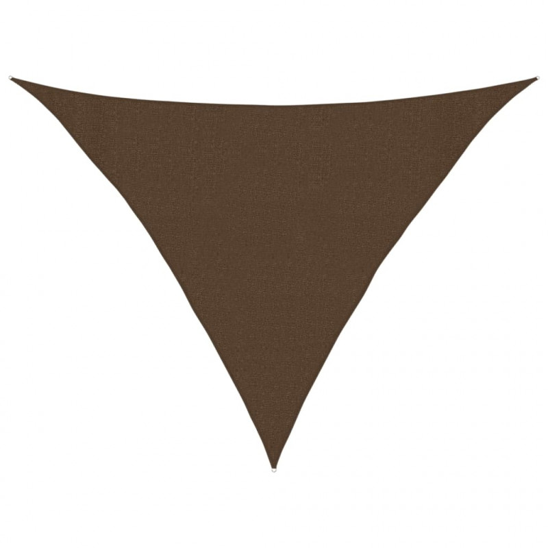 Żagiel przeciwsłoneczny, 160 g/m², brązowy, 3x3x4,2 m, HDPE