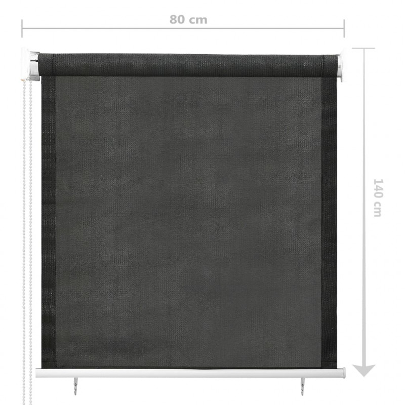 Roleta zewnętrzna, 80x140 cm, antracytowa