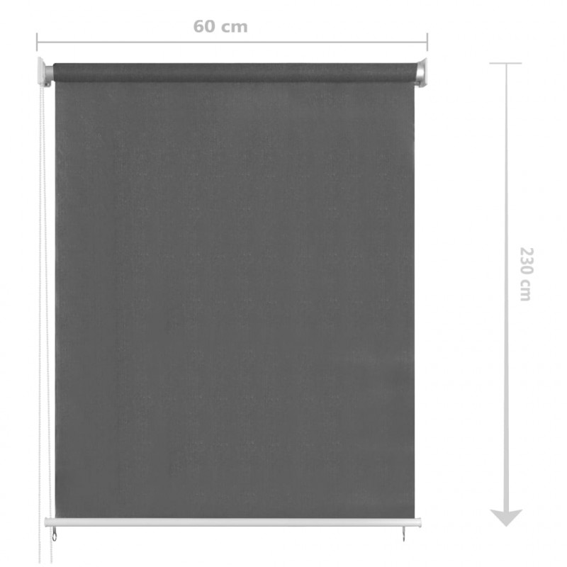 Roleta zewnętrzna, 60x230 cm, antracytowa
