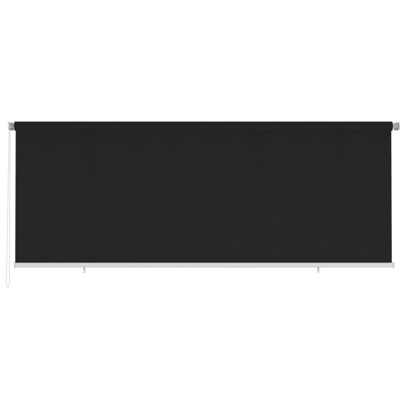 Roleta zewnętrzna, 400x140 cm, czarna, HDPE