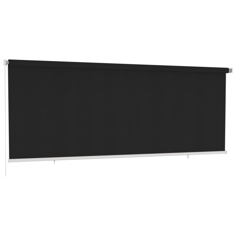Roleta zewnętrzna, 400x140 cm, czarna, HDPE