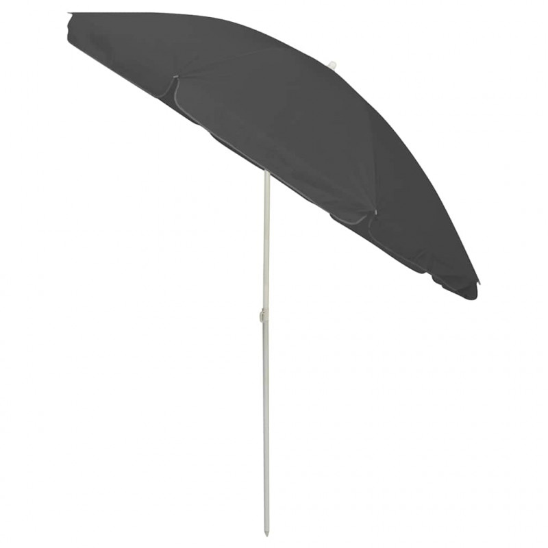 Parasol plażowy, antracytowy, 240 cm
